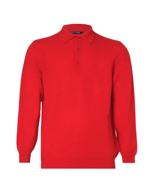 Alpteks Polo Yaka Lacoste Kırmızı Sweatshirt
